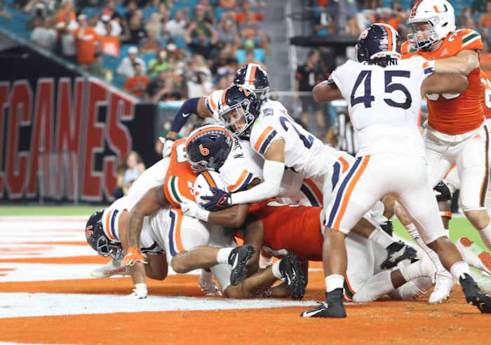 Virginia Cavaliers Miami Hurricanes college football